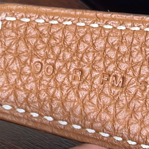 Hermes H Belt Buckles Gold Platinum & Reversible Leather Strap size 90 - Picture 10 of 16